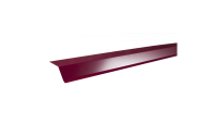 Планка карнизная полиэстер RAL 3005 красная, шт.