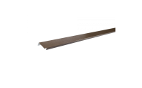 Планка примыкания пластизол RAL 8014 коричневая, шт.
