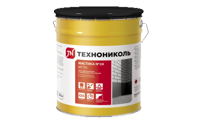Мастика гидроизоляционная ТЕХНОНИКОЛЬ №24 (МГТН), ведро 20 кг