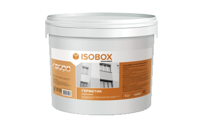 Герметик ISOBOX Акриловый для межпанельных швов (серый), 7кг
