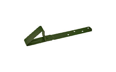 Снегозадержатель Aquasystem для мягкой кровли RAL 6020, зеленый