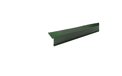 Планка торцевая пластизол RAL 6007 зеленая, шт.