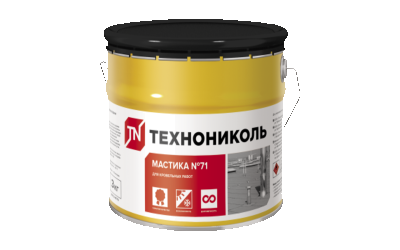Мастика герметизирующая ТЕХНОНИКОЛЬ №71, ведро 3 кг